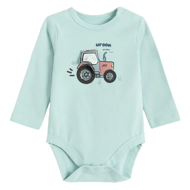 Cool Club, Body cu maneca lunga pentru baieti, menta verde