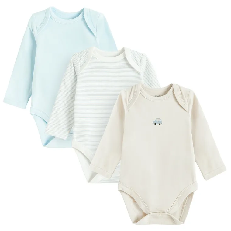 Cool Club, Body cu maneca lunga pentru baieti, mix, set, 3 buc.