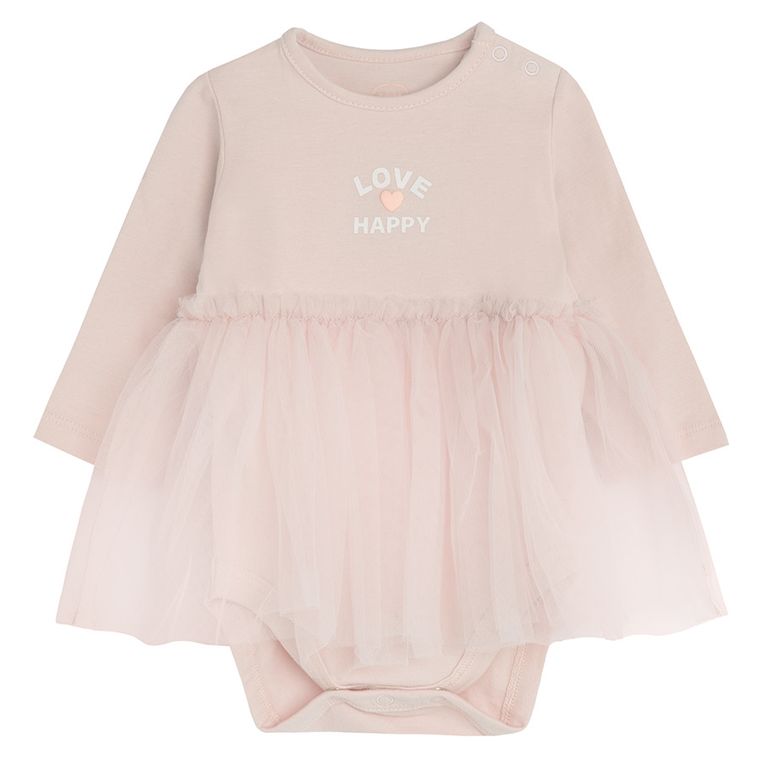 Cool Club, Body cu maneca lunga pentru fete, roz