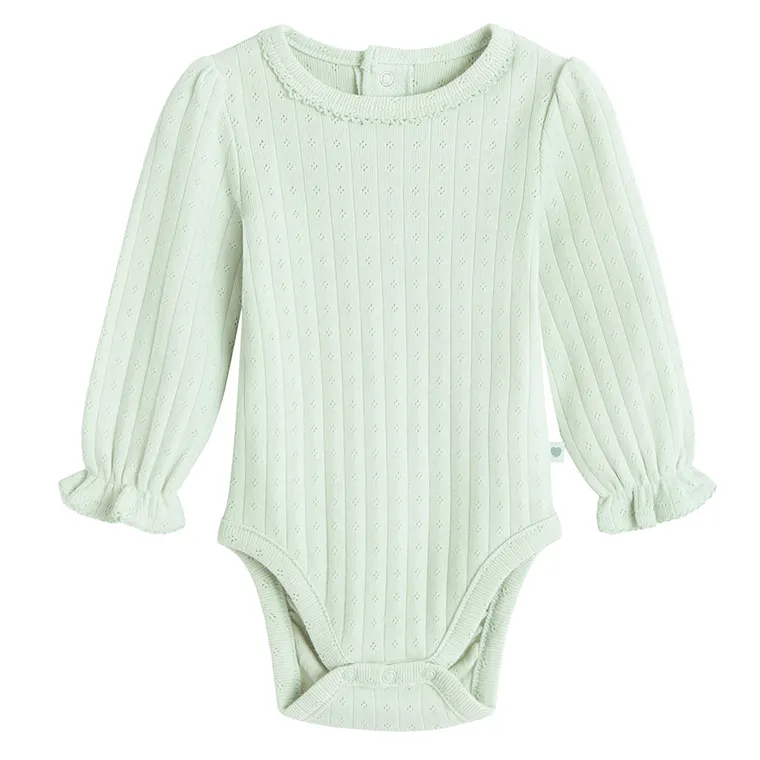 Cool Club, Body cu maneca lunga pentru fete, verde