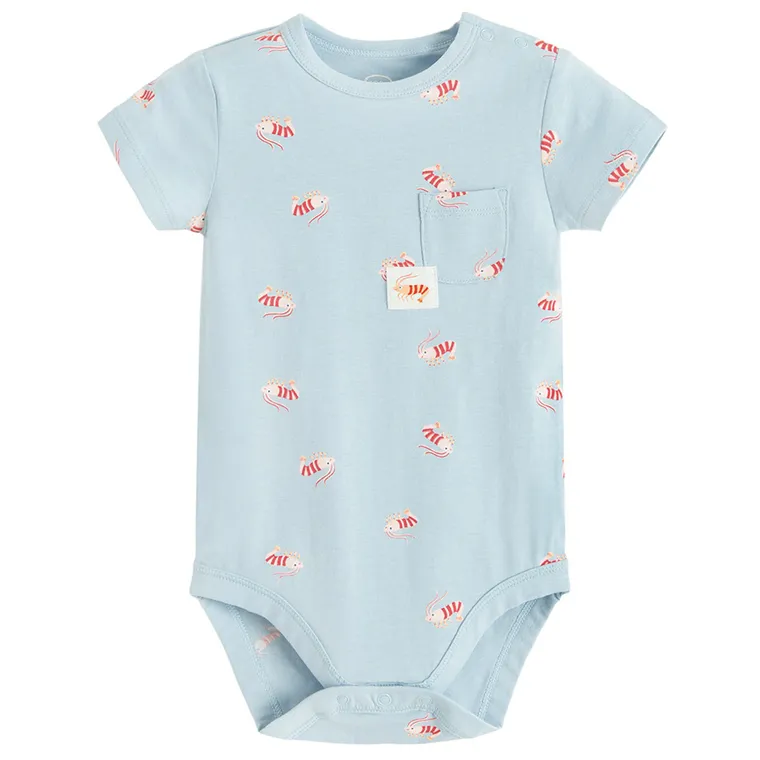 Cool Club, Body cu maneca scurta pentru baieti, albastru