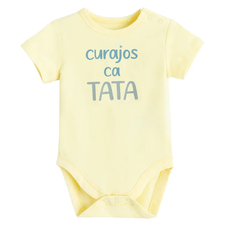 Cool Club, Body cu maneca scurta pentru baieti, galben