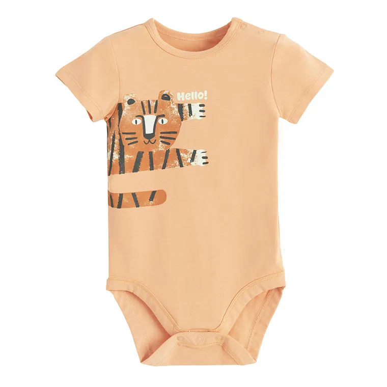 Cool Club, Body cu maneca scurta pentru baieti, portocaliu