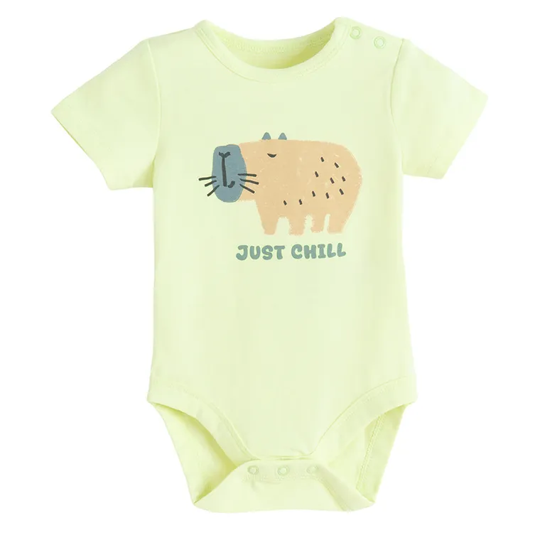 Cool Club, Body cu maneca scurta pentru baieti, verde lime