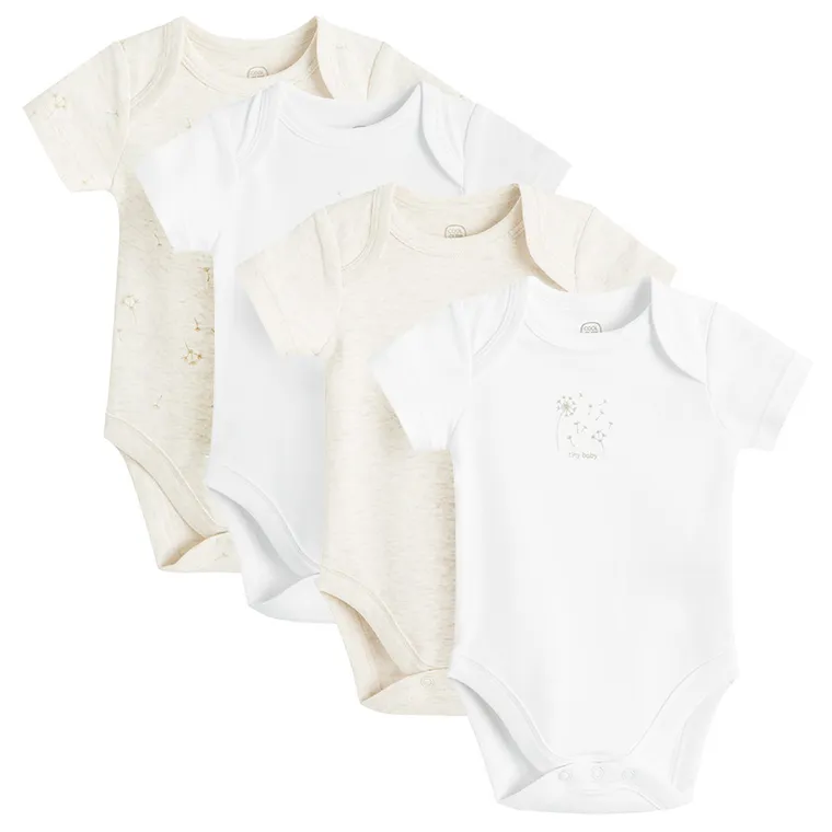 Cool Club, Body cu maneca scurta pentru bebelusi, mix, set, 4 buc.