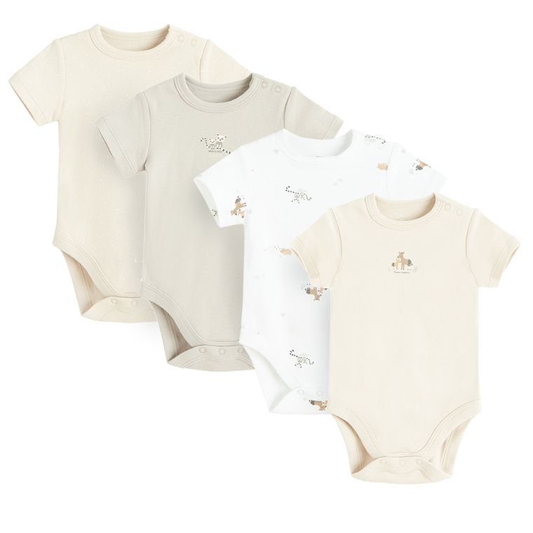 Cool Club, Body cu maneca scurta pentru bebelusi, mix, set, 4 buc.