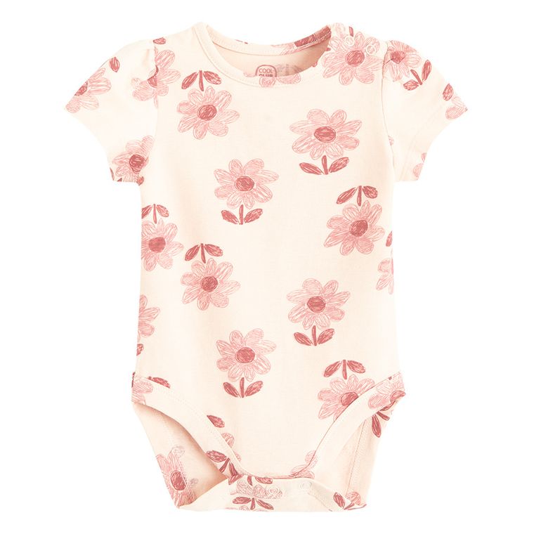 Cool Club, Body cu maneca scurta pentru fete, bej