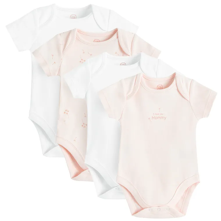 Cool Club, Body cu maneca scurta pentru fete, mix, set, 4 buc.