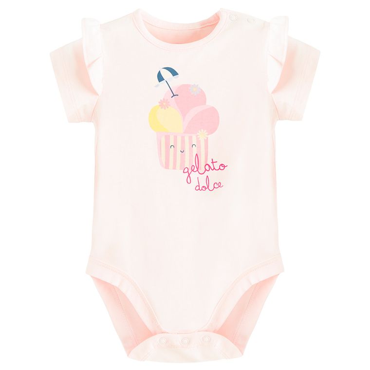 Cool Club, Body cu maneca scurta pentru fete, roz