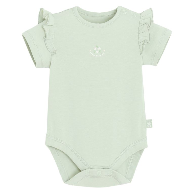 Cool Club, Body cu maneca scurta pentru fete, verde