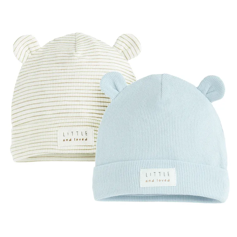 Cool Club, Caciula pentru baieti, din tricot striat, mix, set, 2 buc.