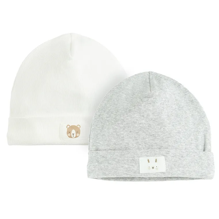 Cool Club, Caciula pentru bebelusi, din tricot striat, mix, set, 2 buc.