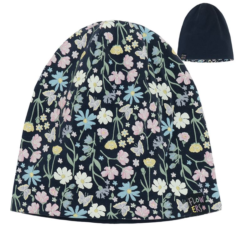 Cool Club, Caciula pentru fete, cu doua fete, bleumarin