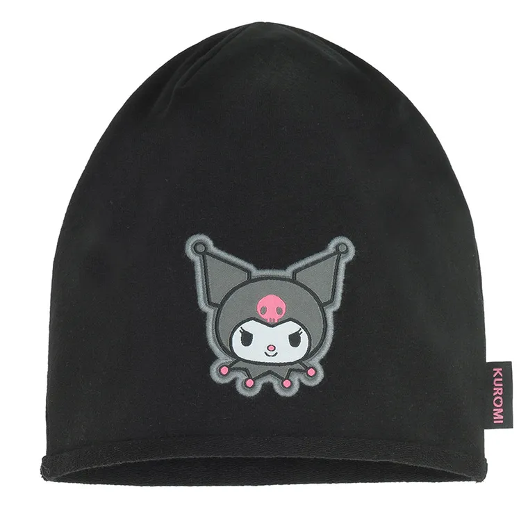 Cool Club, Caciula pentru fete, negru, imprimeu Kuromi