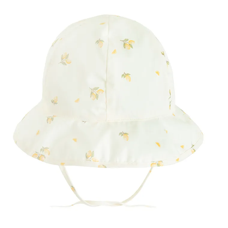 Cool Club, Caciula safari pentru fete, cu snur, UV 50, alb