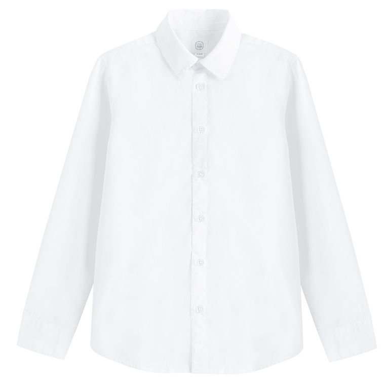 Cool Club, Camasa cu maneca lunga pentru baieti, alb