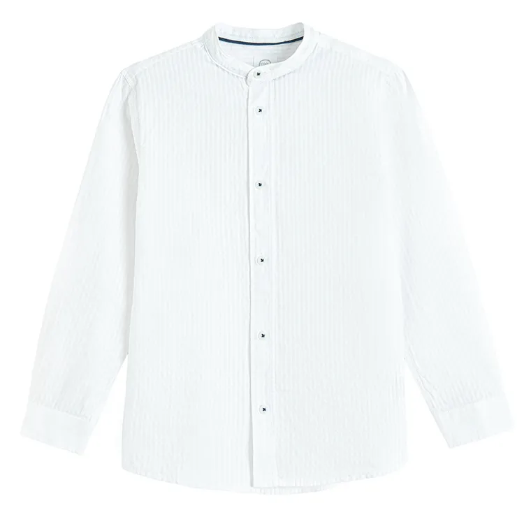 Cool Club, Camasa cu maneca lunga pentru baieti, alb
