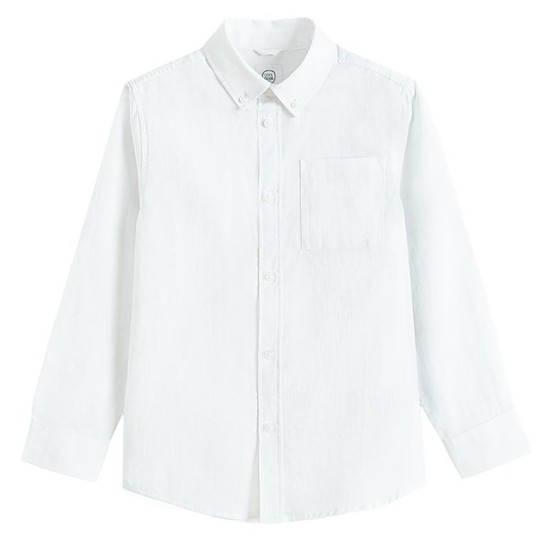 Cool Club, Camasa cu maneca lunga pentru baieti, regular, alb