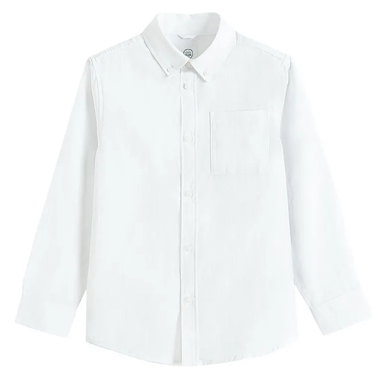 Cool Club, Camasa cu maneca lunga pentru baieti, regular, alb
