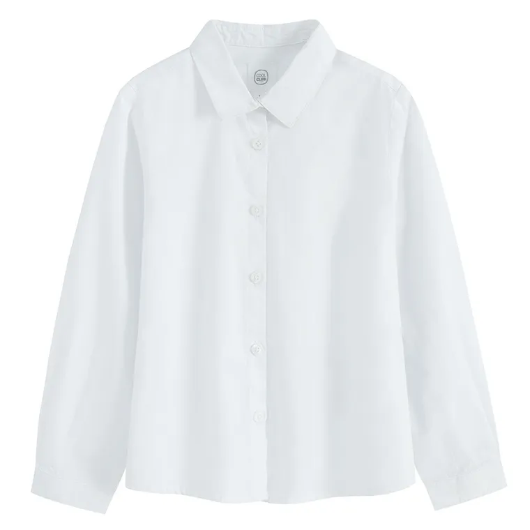 Cool Club, Camasa cu maneca lunga pentru fete, alb