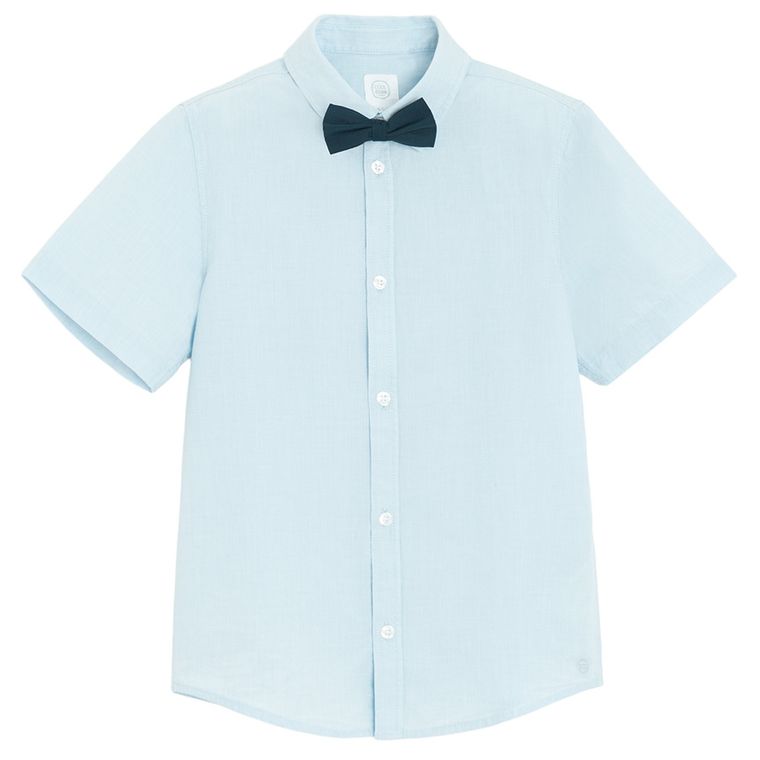 Cool Club, Camasa cu maneca scurta pentru baieti, regular, Papion, albastru