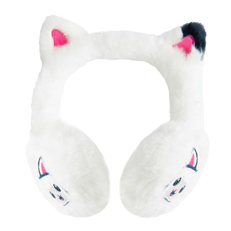 Cool Club, Casti de protectie impotriva frigului pentru fete, alb, imprimeu Gabby's Dollhouse