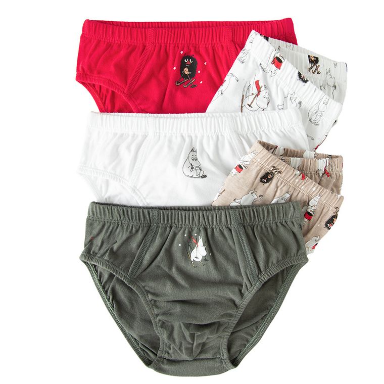 Cool Club, Chilotei pentru baieti, mix, Imprimeu Moomins, set, 5 buc.