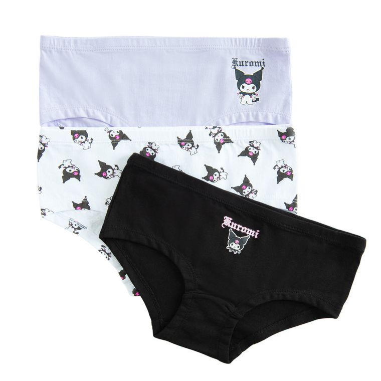 Cool Club, Chilotei pentru fete, mix, set, 3 buc., imprimeu Kuromi