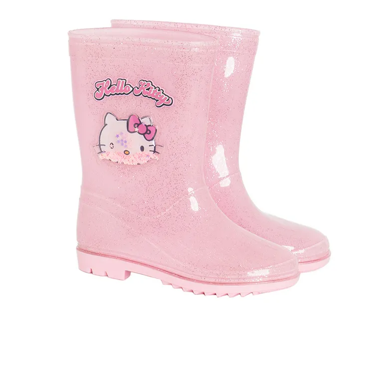 Cool Club, Cizme de cauciuc pentru fete, roz, imprimeu Hello Kitty