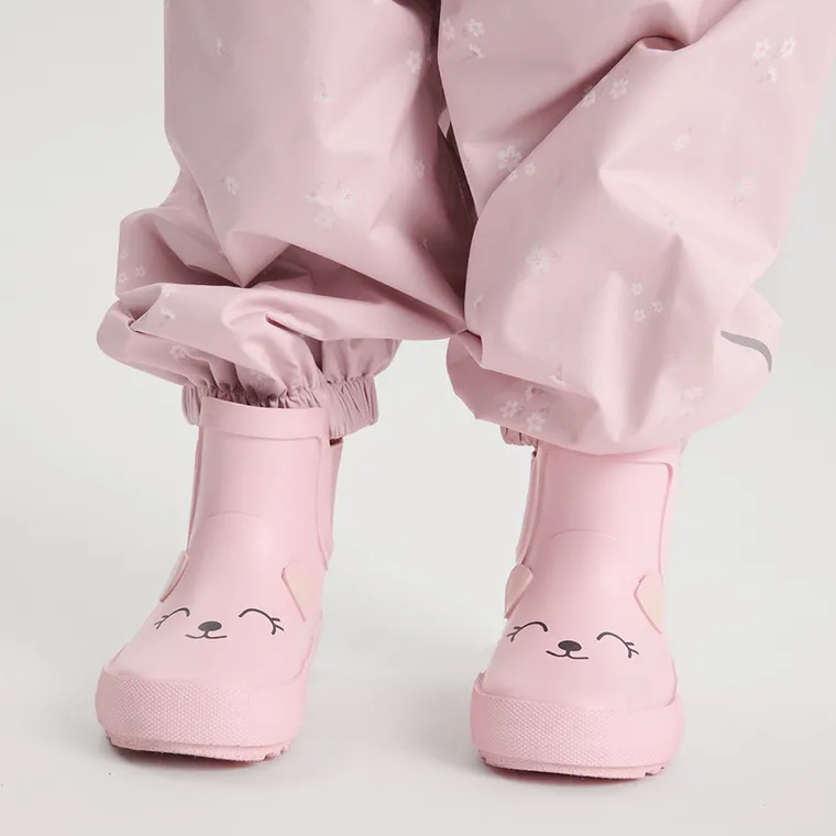 Cool Club, Cizme de cauciuc pentru fete, roz, talpa Barefoot