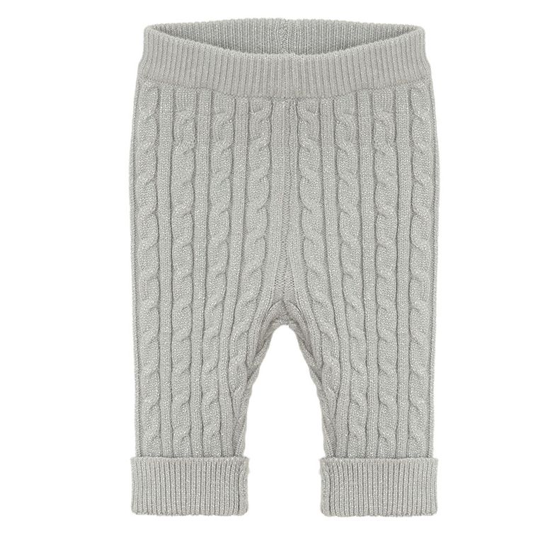 Cool Club, Colanti pentru fete, din tricot, gri
