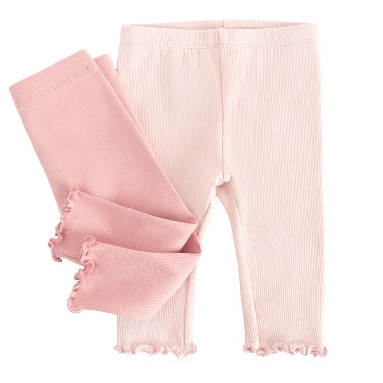 Cool Club, Colanti pentru fete, din tricot striat, roz, set, 2 buc.