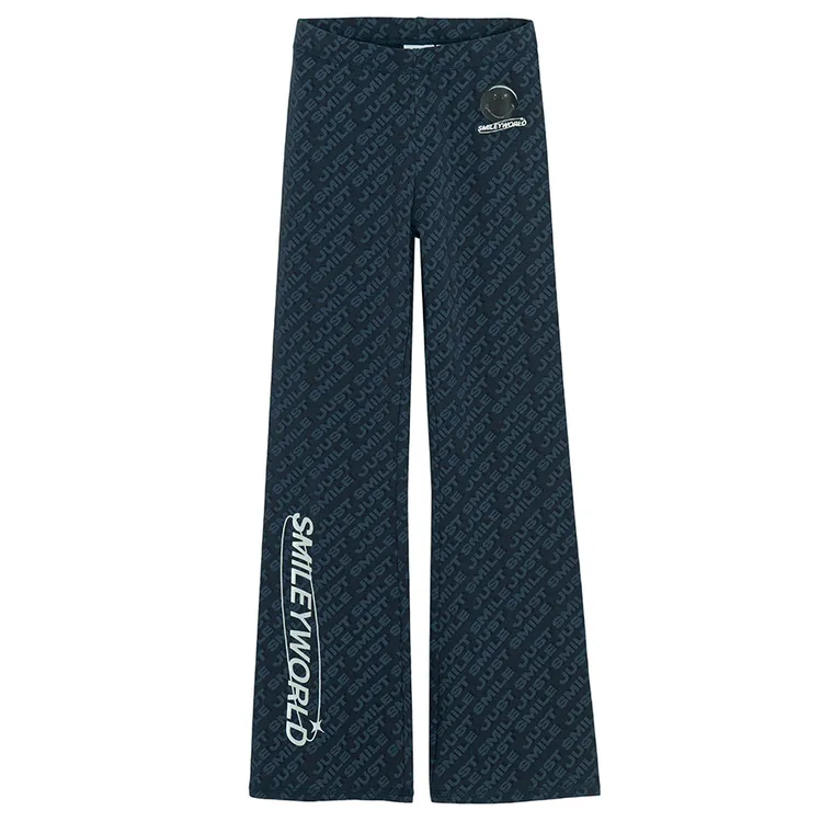 Cool Club, Colanti pentru fete, flare, bleumarin, imprimeu SmileWorld
