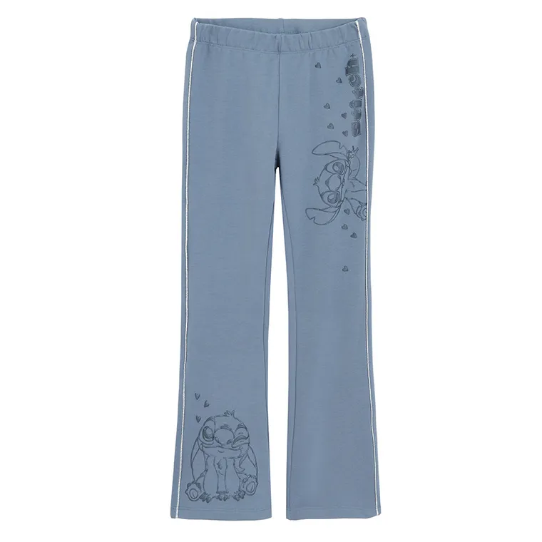 Cool Club, Colanti pentru fete, flare, caldurosi, albastru, imprimeu Lilo si Stitch