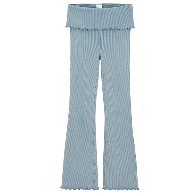 Cool Club, Colanti pentru fete, flare, din tricot striat, albastru