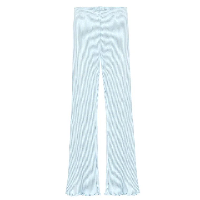 Cool Club, Colanti pentru fete, flare, din tricot striat, albastru