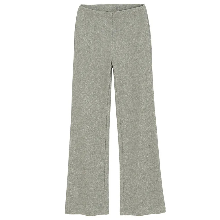 Cool Club, Colanti pentru fete, flare, din tricot striat, argintiu