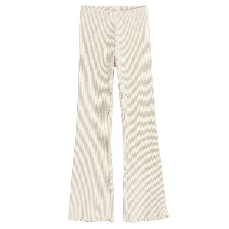 Cool Club, Colanti pentru fete, flare, din tricot striat, bej