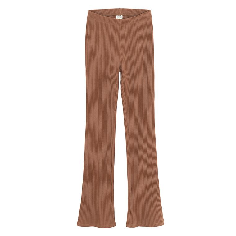 Cool Club, Colanti pentru fete, flare, din tricot striat, maro