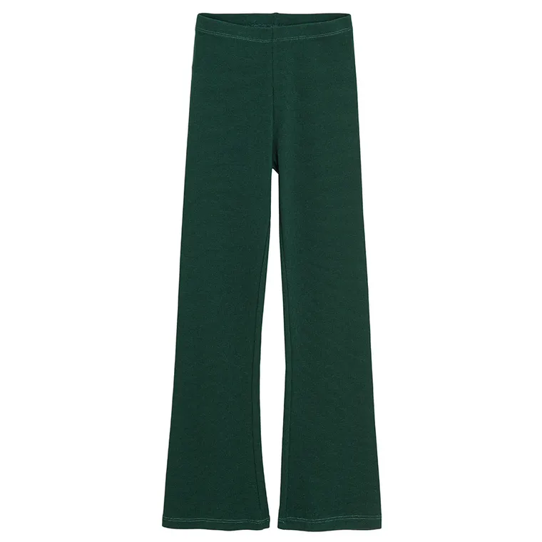 Cool Club, Colanti pentru fete, flare, din tricot striat, verde