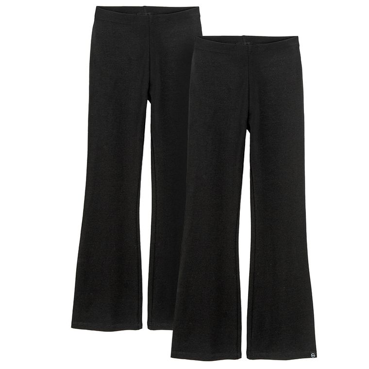 Cool Club, Colanti pentru fete, flare, negru, set, 2 buc.