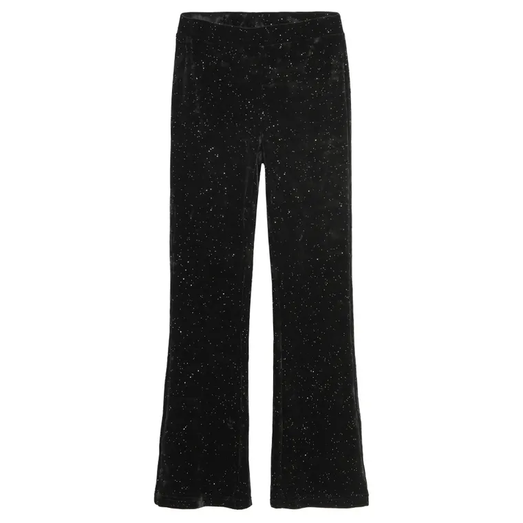 Cool Club, Colanti pentru fete, flare, velur, negru