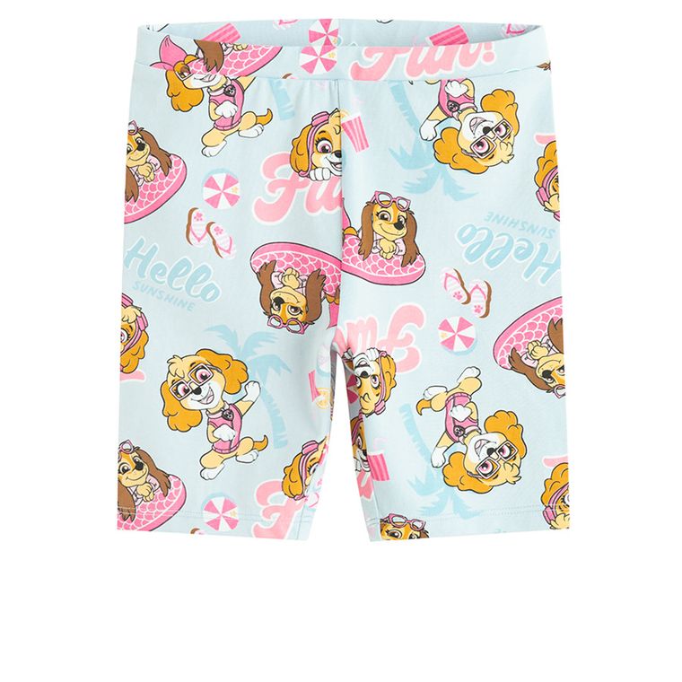 Cool Club, Colanti scurti pentru fete, albastru, imprimeu Paw Patrol
