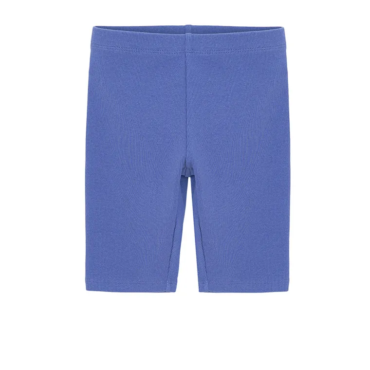 Cool Club, Colanti scurti pentru fete, din tricot striat, albastru