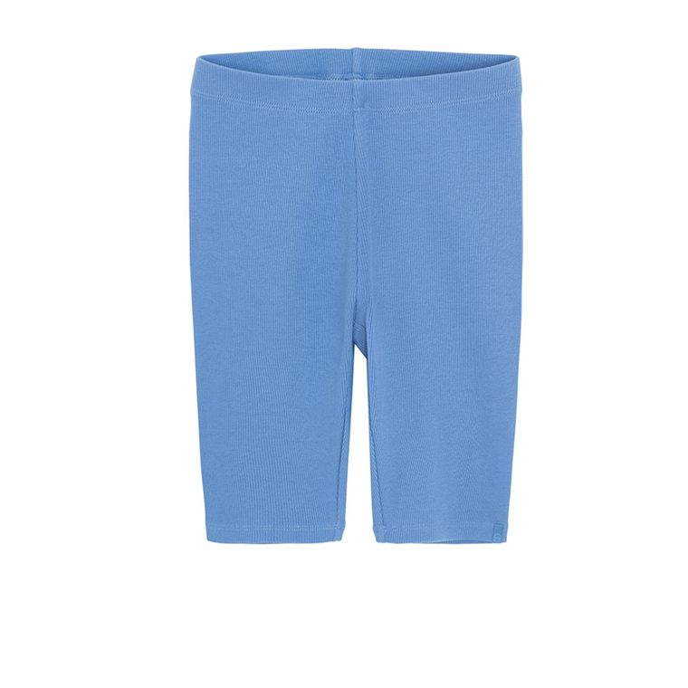 Cool Club, Colanti scurti pentru fete, din tricot striat, albastru