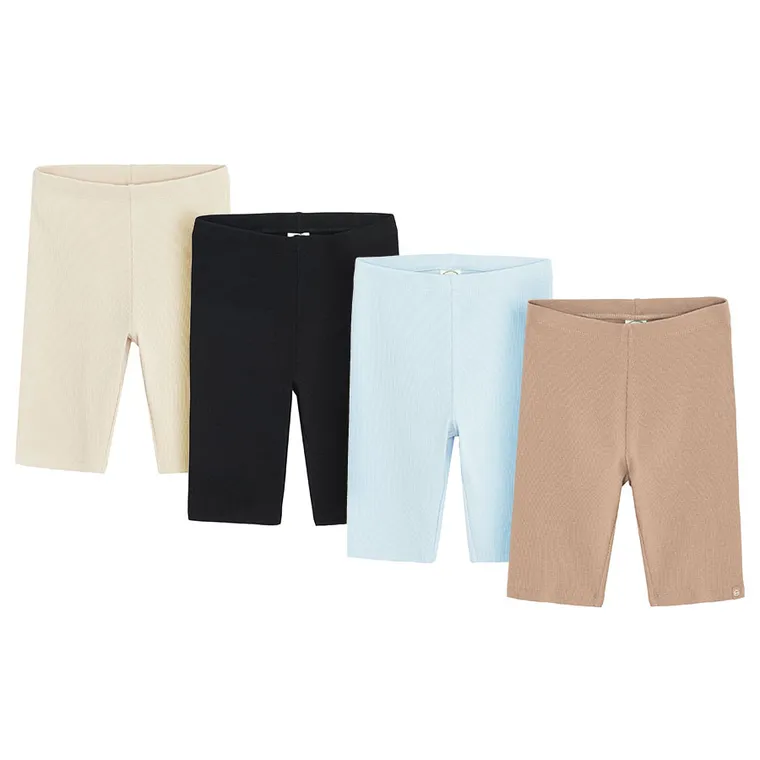 Cool Club, Colanti scurti pentru fete, din tricot striat, mix, set, 4 buc.