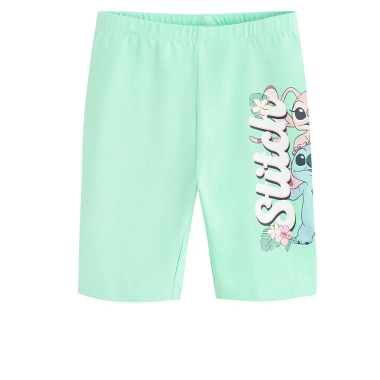 Cool Club, Colanti scurti pentru fete, turcoaz, imprimeu Lilo si Stitch