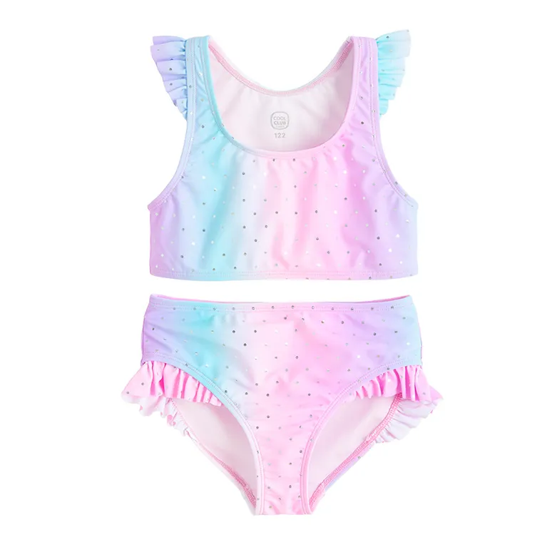 Cool Club, Costum de baie din doua piese pentru fete, UV 50, mix