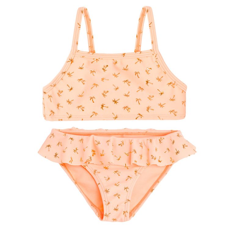 Cool Club, Costum de baie din doua piese pentru fete, UV 50, portocaliu