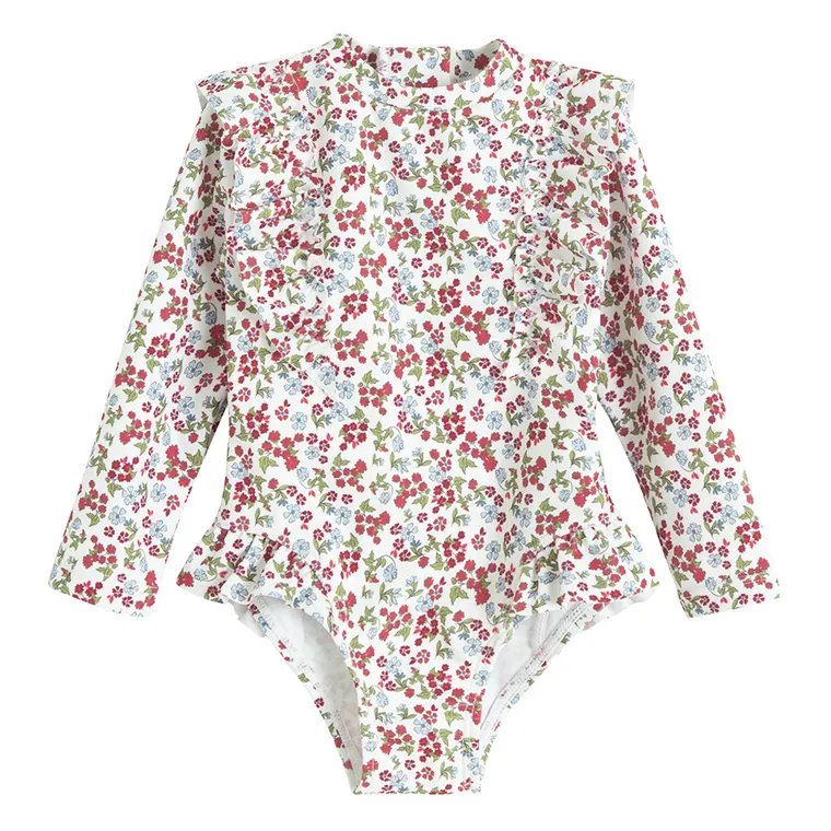 Cool Club, Costum de baie pentru fete, UV 50, alb